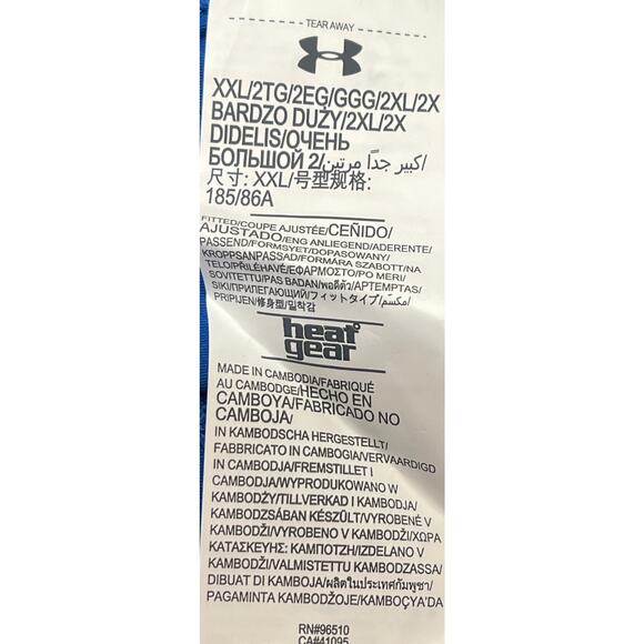 M2-70 UNDERARMOUR NWT Men's HeatGear BoxerJock Underwear 6" Inseam Blue 2XL - Picture 7 of 11